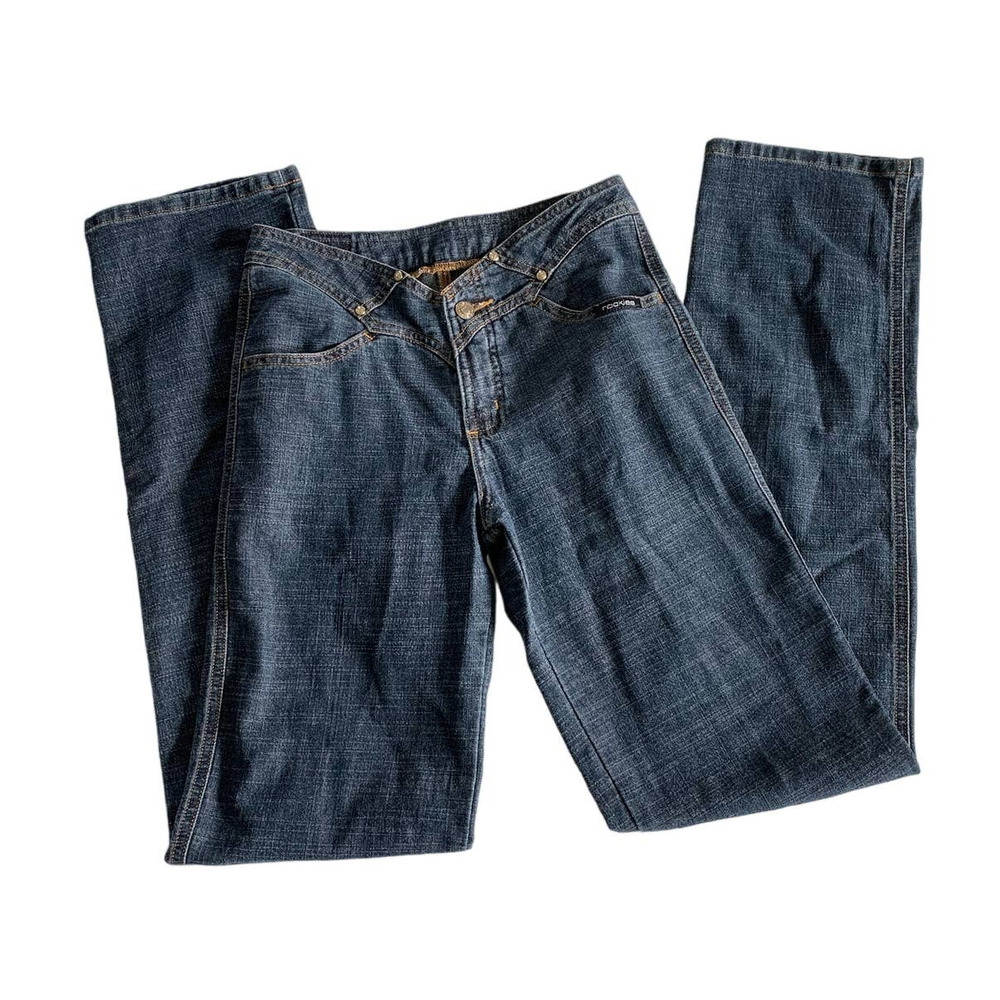 Rockies V Waist Bareback Straight Leg Jeans, size 3